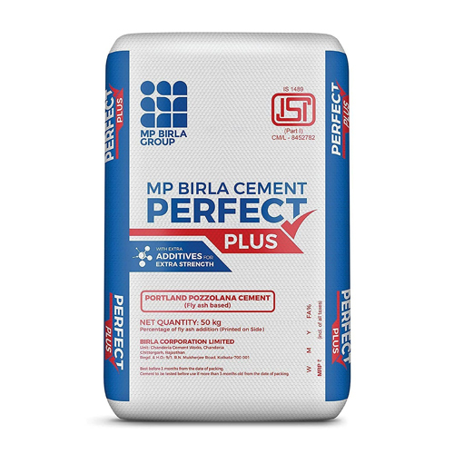 50Kg Perfect Plus Mp Birla Cement - Color: Grey