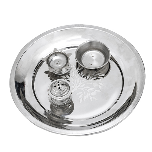 Best Pooja Thali - Color: Silver