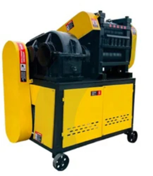 Scrap Straightening Machine Rgx25 - 16-25mm Cutting Thickness, 28 Mtr/min Speed, 15kw Motor Power | Manual Control System, Yellow Color, Dimensions 1380*7870*1400mm, Weight 1000kg