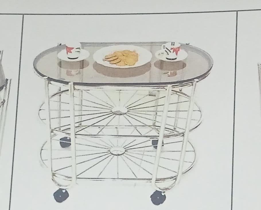 PRIME S.S OVAL TEAPOYS DELUX 15*24