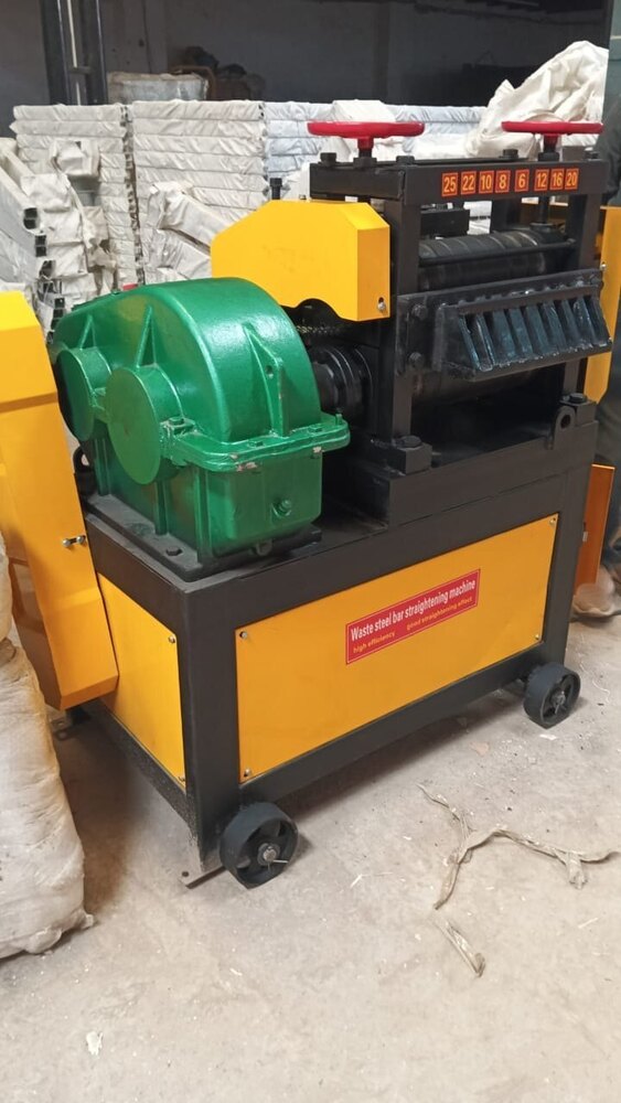 Rebar Scrap Straightening Machine Gx5-12 - Color: Yellow