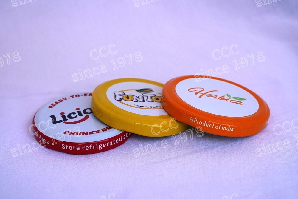 Printed 70mm Lug Caps - Tinplate Material Diameter: 70mm Color: Any Color | Twist Off Cap For Versatile Closure Solutions