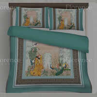 King Size Rajwada Premium Glace Cotton Bedsheet