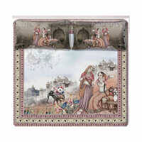 King Size 400 Tc Digi Art Pure Cotton Bedsheet Set