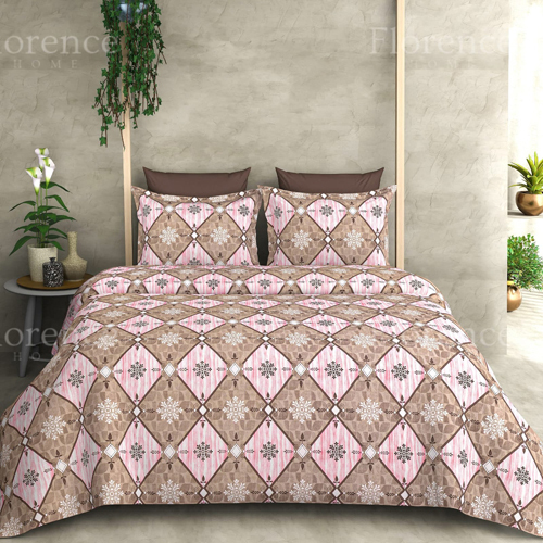 Pastel King Size Pure Cotton 250 Tc Bedsheet