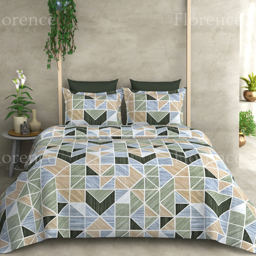 Pastel King Size Pure Cotton 250 Tc Bedsheet