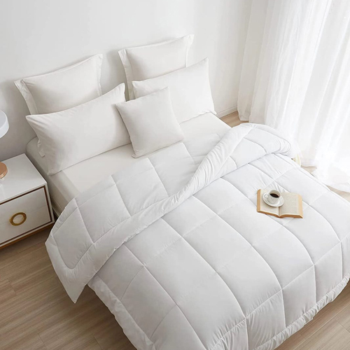 White Hotel Comforter And Duvet Cover - Material: 100% Cotton