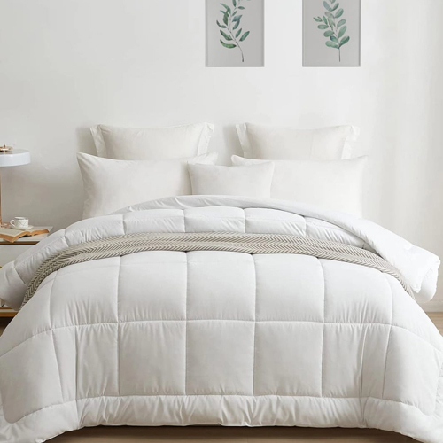 White Hotel Comforter And Duvet Cover - Material: 100% Cotton
