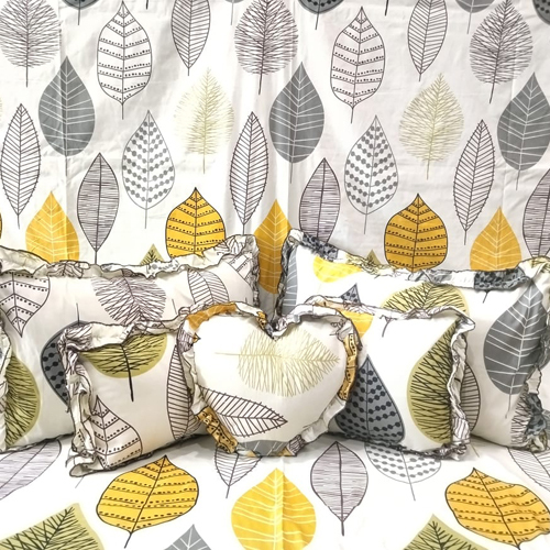 Hearts 6 Piece Cotton Cushion Set
