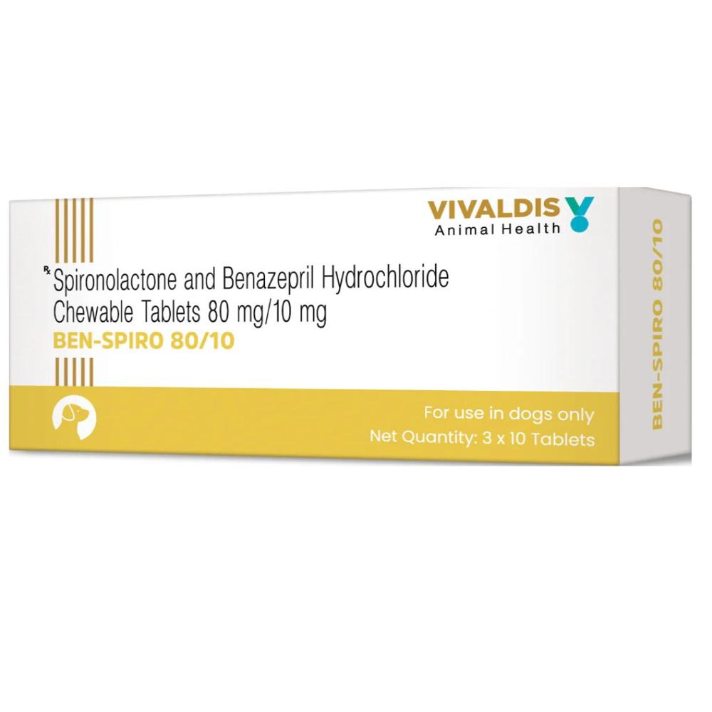 Ben-Spiro 80/10 Chewable Tablets - Packaging Type: Box