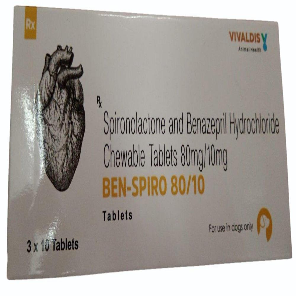 Ben-spiro 80/10 Chewable Tablets - Packaging Type: Box