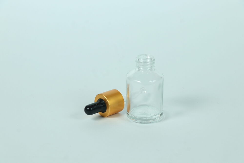 30ml clear slant glass bottle