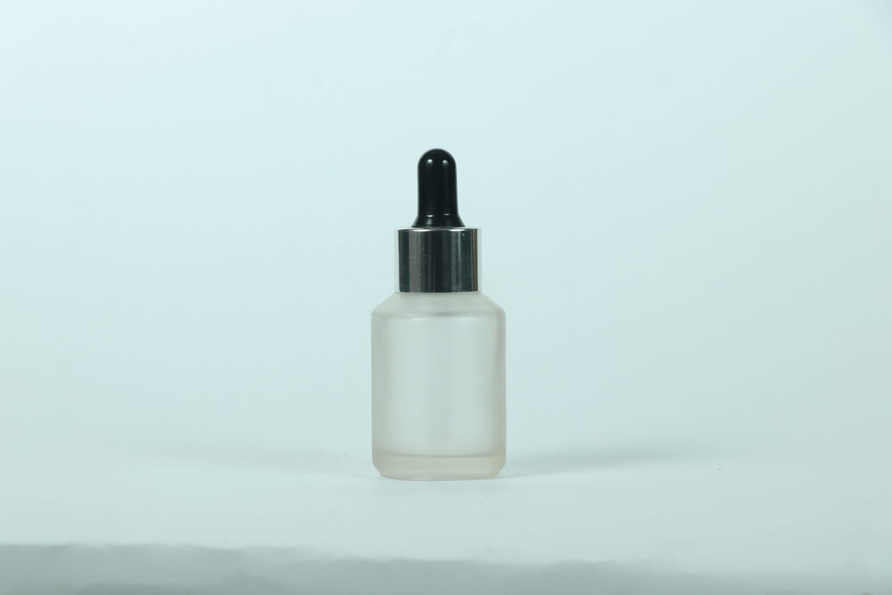 30ml Clear Frosted Slant Glass Bottle