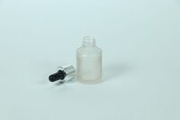 30ml clear frosted slant bottle