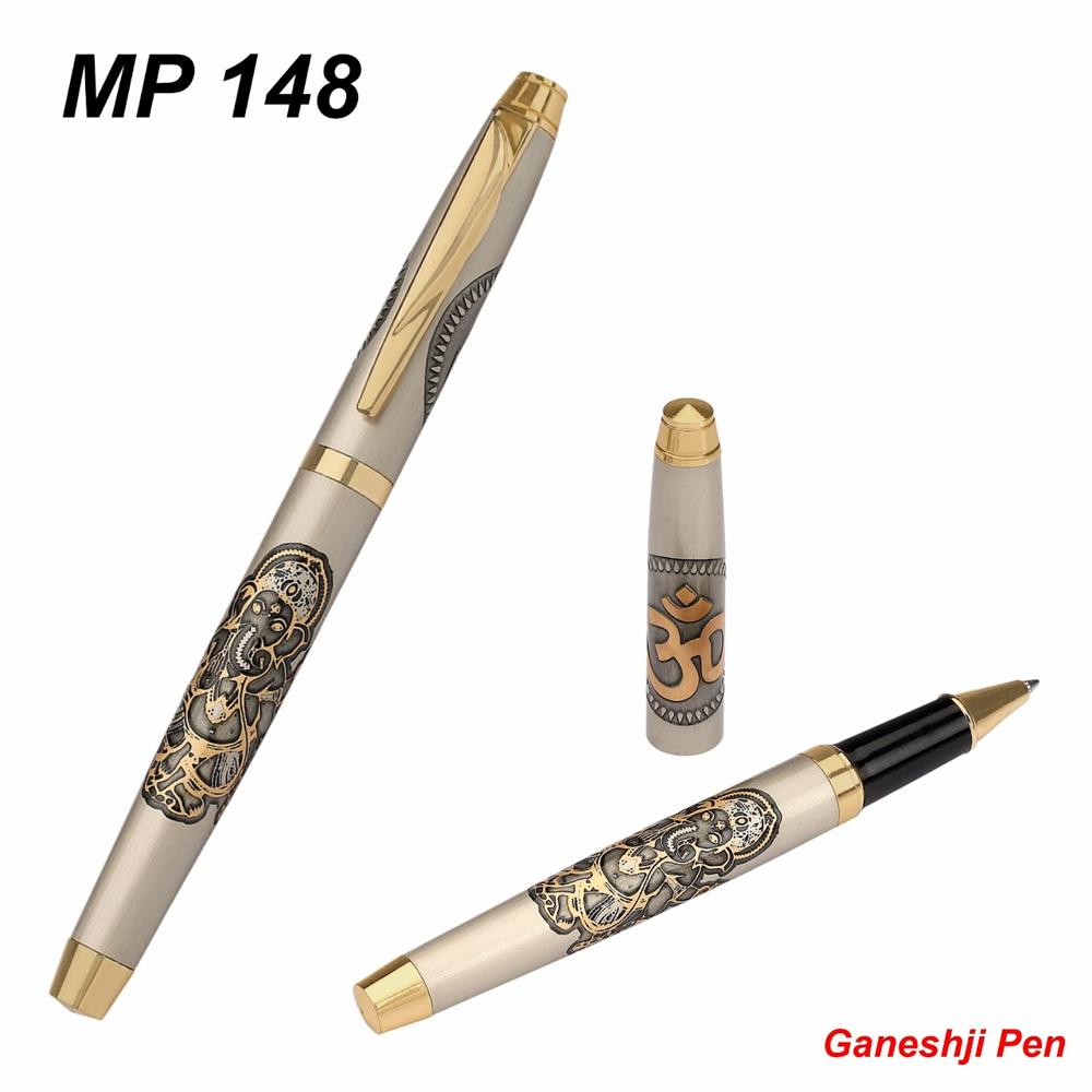 New Divine Series Metal Pen - Color: Black In Golden Color