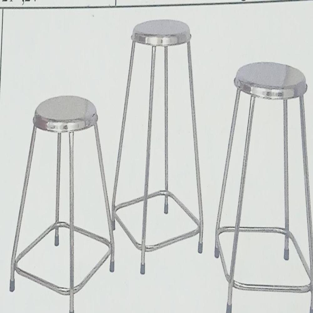 PRIME S.S PLATE 21' HEIGHT STOOL 
