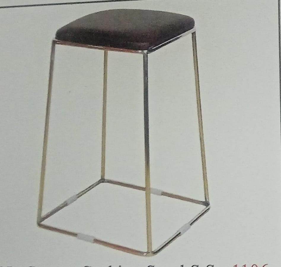 PRIME NEW SQUARE S.S CUSHION 21' HEIGHT STOOL