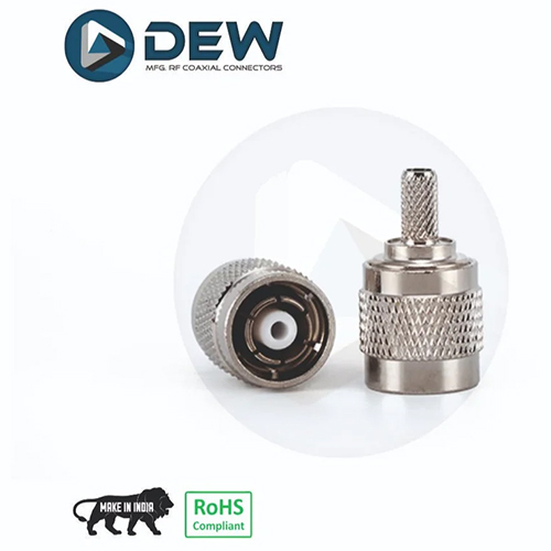 Rp Tnc Male Crimp For Rg58 Cable - Color: Silver