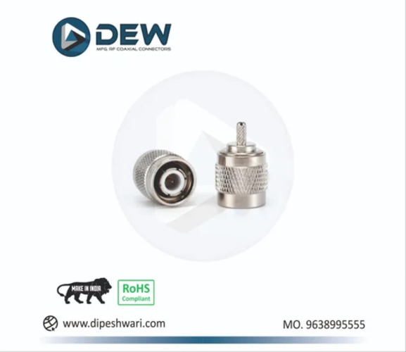 Tnc Rf Coaxial Connector - Color: Silver