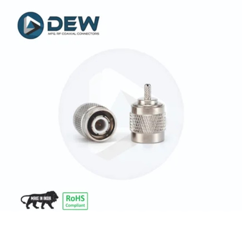 Tnc Rf Coaxial Connector - Color: Silver