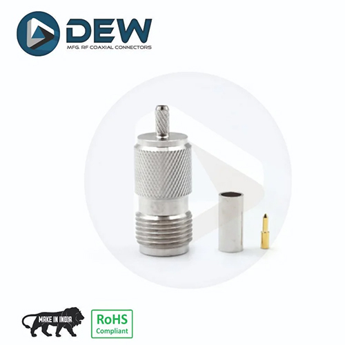 Tnc Female Crimp For Rg174 Rg316 Cable - Color: Silver