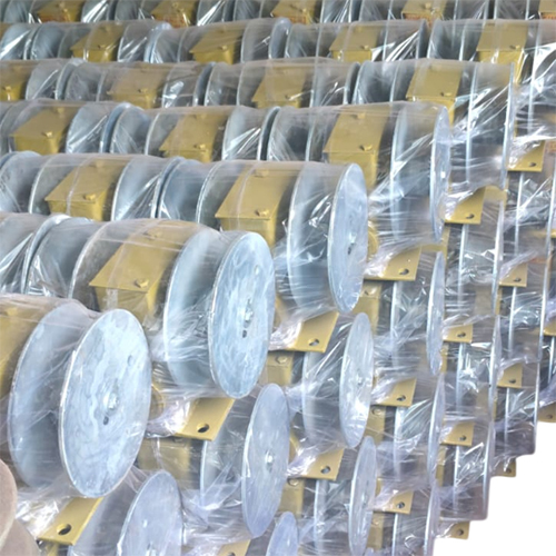 Fabricated Winch Gear Box - Color: Silver And Yellow