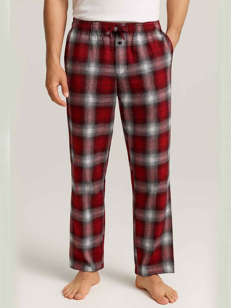 Mens Woven Flannel Pant