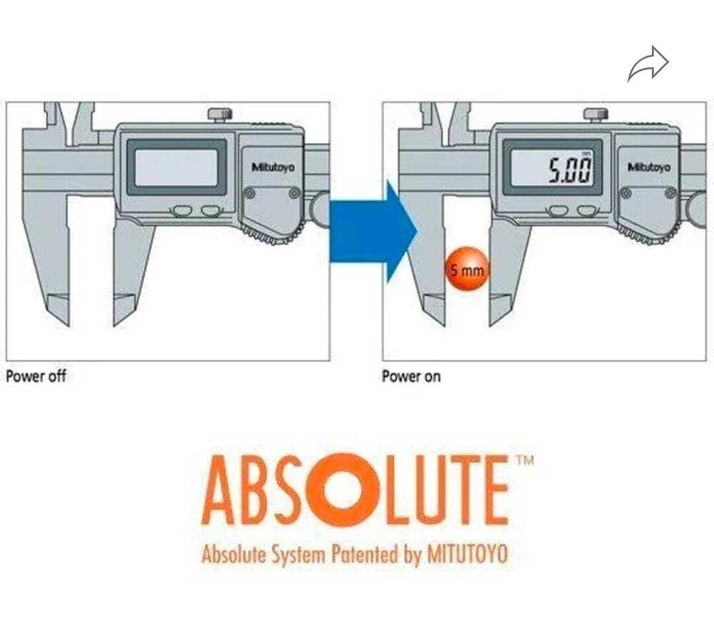 Mitutoyo digital absolute vernier caliper