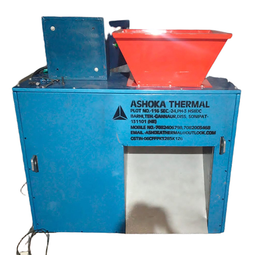 10 Hp Twin Shaft Shredder - Color: Blue Paint Coated