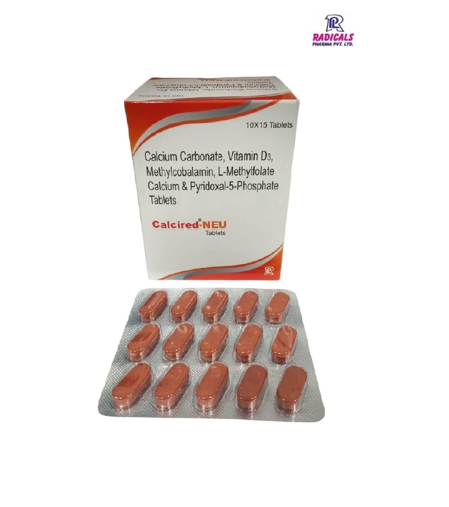 Calcium Carbonate Vitamin D3 Methylcobalamin Methylfolate Calcium Pyridoxal 5 Phosphate Tablet - Drug Type: General Medicines