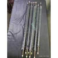 Tubular Air Finned Heater - Color: Silver