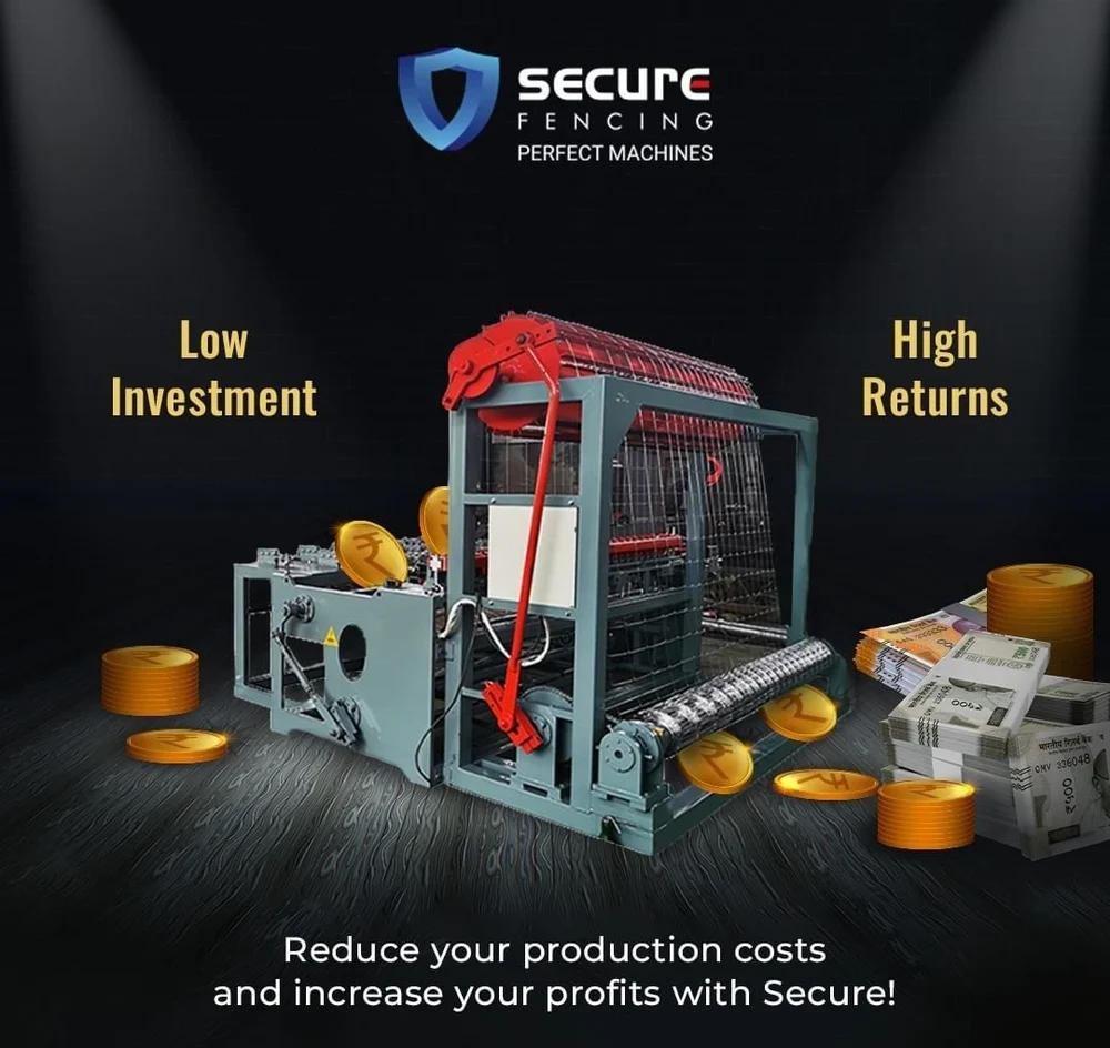 15hp Hinge Joint Fencing Machine - Capacity: 2 Ton