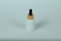 30ml white slant glass dropper bottle