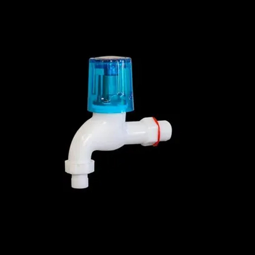 Crystal Pvc Bib Cock - Color: White And Blue
