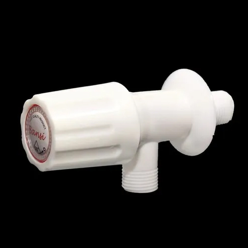 White Angle Valve Cock