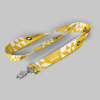 Custom Printed Lanyard - Color: Yellow