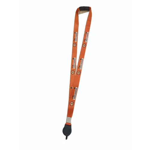 Orange Satin Lanyard