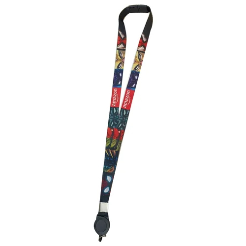 Multicolor Printed Satin Lanyard