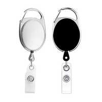 Plastic Id Card Clip - Color: White And Black