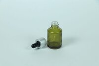 30ML GREEN MATALIC SLANT GLASS DROPPER BOTTLE