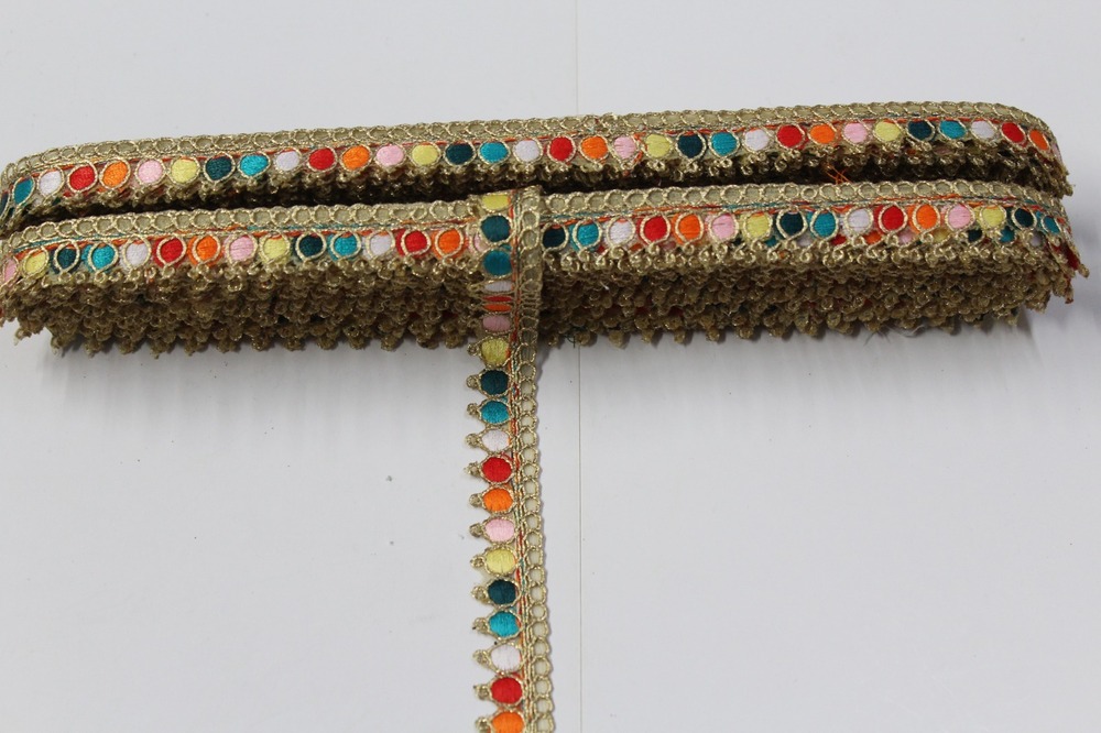 Multi Colour Embroidery Lacer - Feature: Fancy Lace