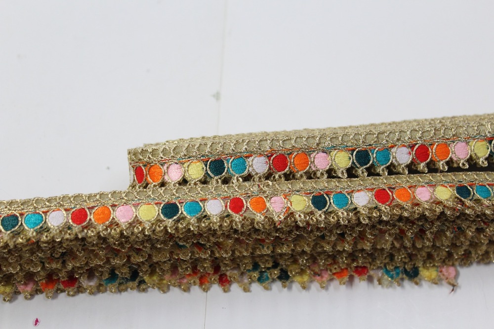 Multi Colour Embroidery Lacer - Feature: Fancy Lace