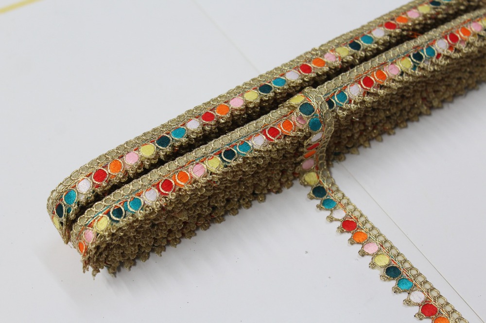 Multi Colour Embroidery Lacer - Feature: Fancy Lace