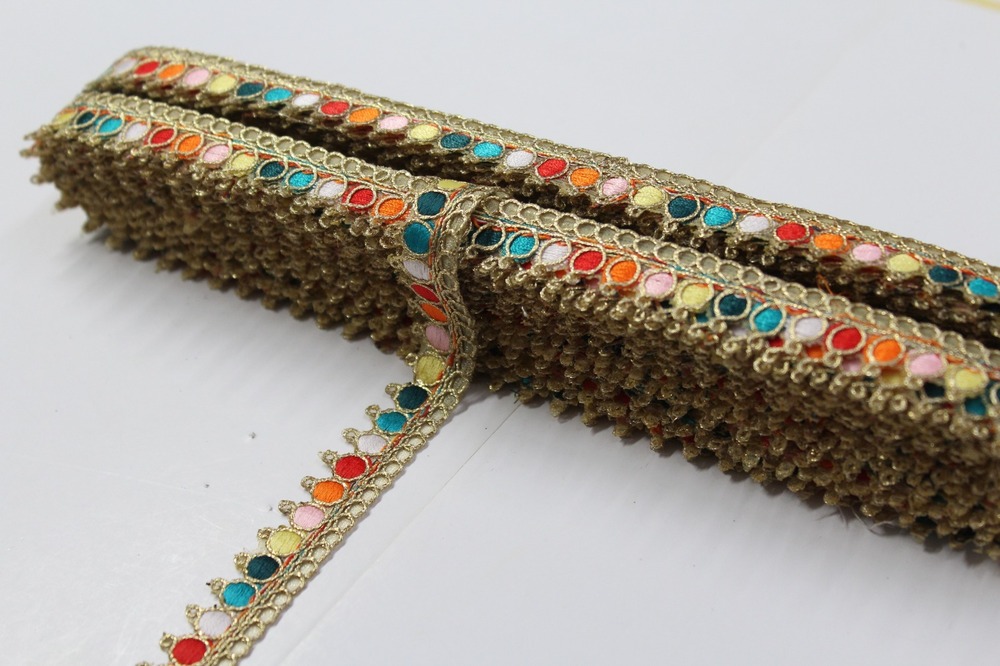 Multi Colour Embroidery Lacer - Feature: Fancy Lace