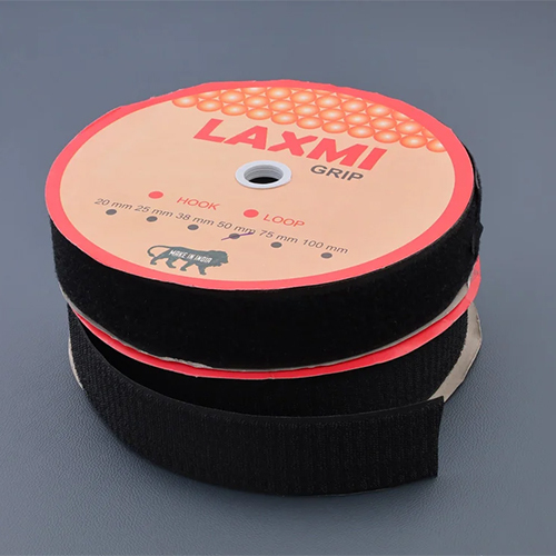 75 Mm Hook Loop Tape - Color: Black