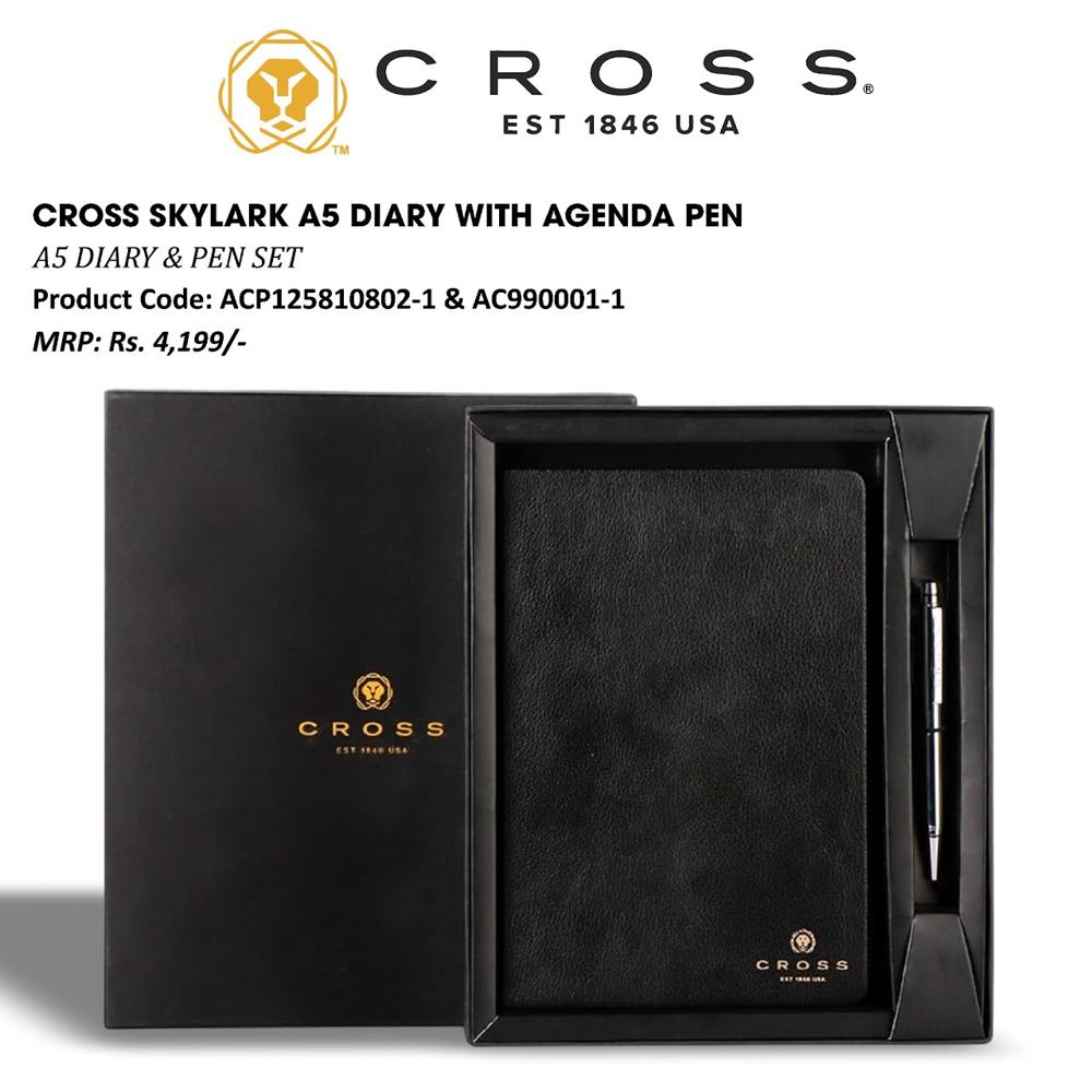 CROSS SKYLARK A5 DIARY WITH AGENDA PEN