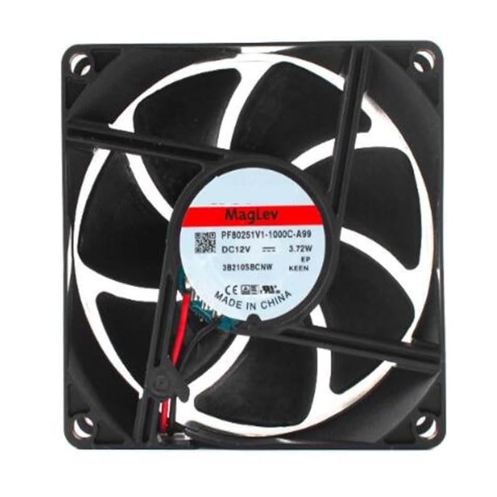 SUNON PF80251V1-1000C-A99 Axial Fan 12V-3.72W DC Brushless Air Cooling Fan 3600 RPM 80 * 80 * 25mm 2-Wire