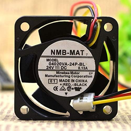 NMB-MAT 04020VA-24P-BL Axial Fan 12v-0.13A DC Brushless Air Cooling Fan 9500 RPM 40 * 40 * 20mm 3Wire