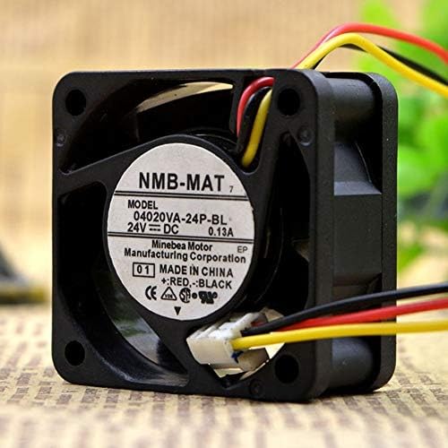 NMB-MAT 04020VA-24P-BL Axial Fan 12v-0.13A DC Brushless Air Cooling Fan 9500 RPM 40 * 40 * 20mm 3Wire