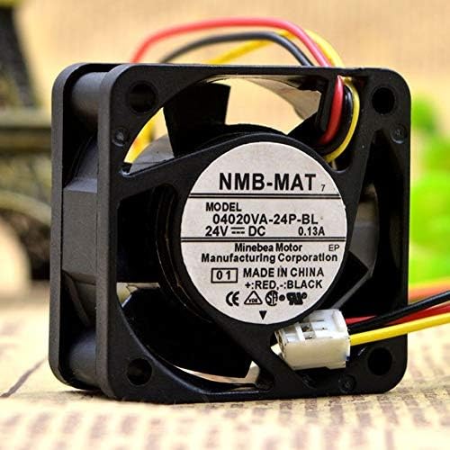 NMB-MAT 04020VA-24P-BL Axial Fan 12v-0.13A DC Brushless Air Cooling Fan 9500 RPM 40 * 40 * 20mm 3Wire